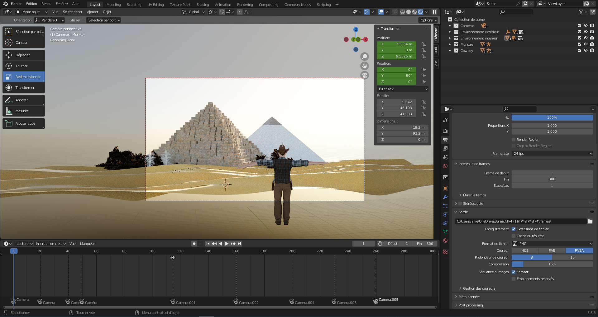 Environnement texturisé