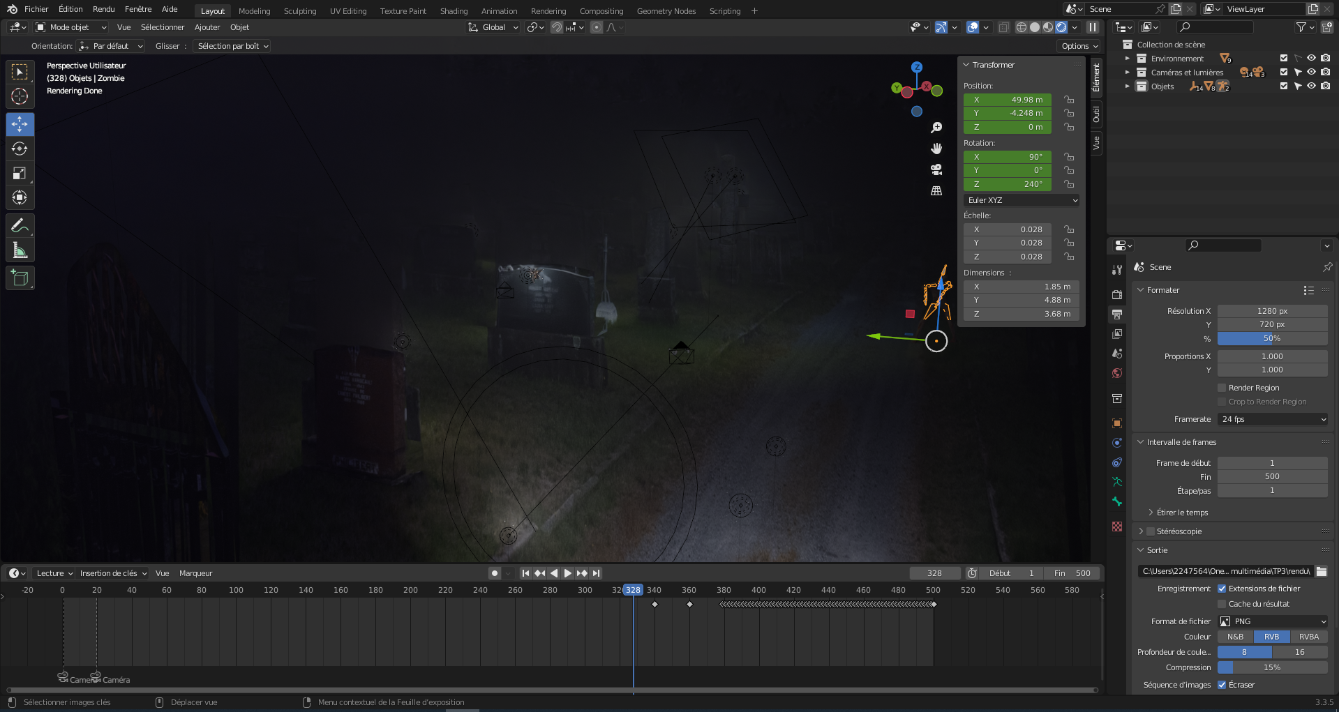 Environnement texturisé